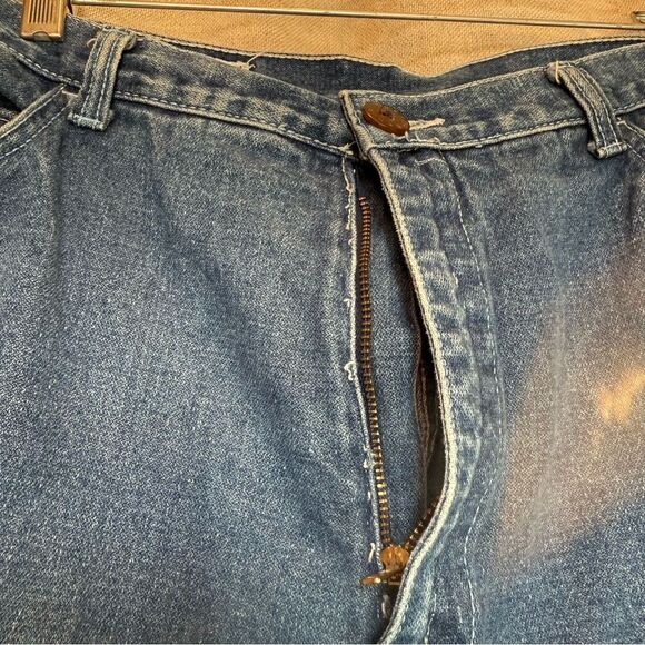 Vintage Montgomery Wards Denim Jeans High Rise Waist 34" Inseam 30" - Picture 6 of 7